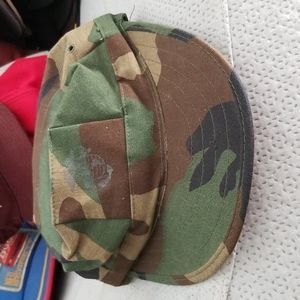 Vintage marine core woodland camo utility cap
